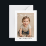 Minimalist White Border Birthday Dinner Photo Note Card<br><div class="desc">Beautiful invitations and stationery for special occasions and festivals are available in both physical and digital formats. We can extend any design into matching items such as RSVP cards,  labels,  envelopes,  and more. Customization is available upon request. Looking forward to hearing from you!</div>