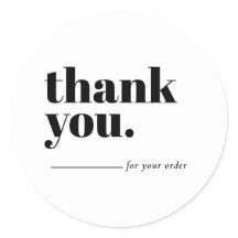 Minimalist White Business Customer Thank You
