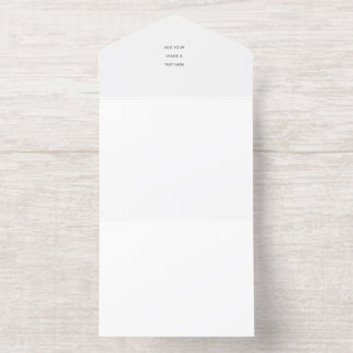 Minimalist White Elegant for Any Occasions All In One Invitation
