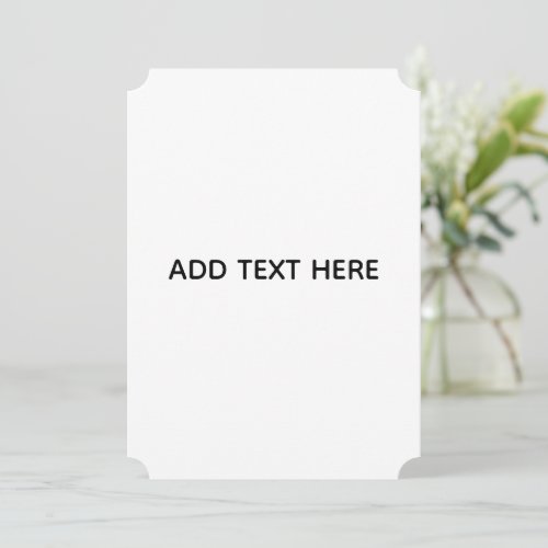 Minimalist White Elegant for Any Occasions Card