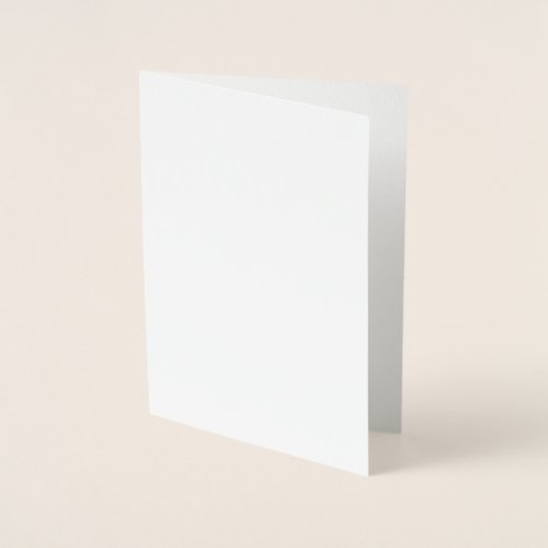 Minimalist White Elegant for Any Occasions Foil Card