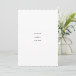 Minimalist White Elegant for Any Occasions Note Card