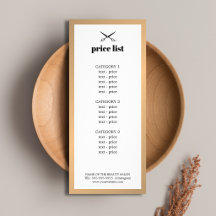 Minimalist White Faux Gold Beauty Price List
