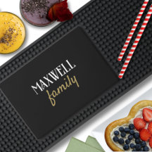 Minimalist White Gold Personalized Family Name