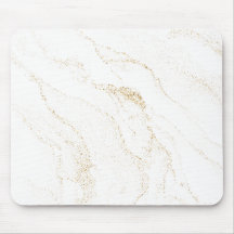 Minimalist White & Golden Marble