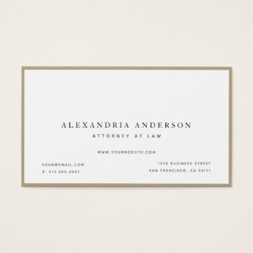 Minimalist White Lawyer Professional Business Card Minimalist White Lawyer Professional Business Card