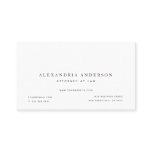 Minimalist White Lawyer Professional Business Card Minimalist White Lawyer Professional Business Card