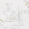Minimalist White Marble Gold Display Card