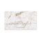 Minimalist white marble  gold signature script