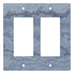 Minimalist White Marble Light Switch Covers