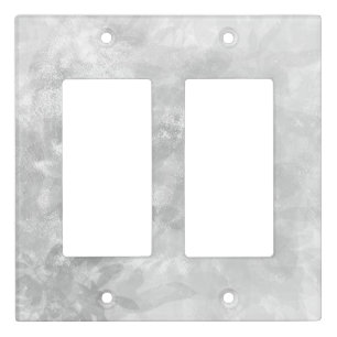 Minimalist White Marble Light Switch Covers