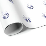 Minimalist white navy Dreidel pattern Hanukkah Wrapping Paper<br><div class="desc">Minimalist modern cute white and navy blue Dreidel pattern elegant Hanukkah gift Wrapping Paper. Navy blue dreidel pattern on white background. Dreidel (a spinning top with four sides, each inscribed with a letter of the Hebrew alphabet) This wrapping paper is great for Hanukkah, Chanukah, bar mitzvah, bat mitzvah, Shabbat and...</div>