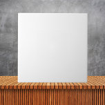 Minimalist White Plain Solid Color  Ceramic Tile<br><div class="desc">Minimalist White Plain Solid Color</div>