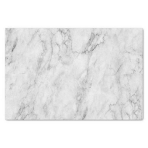 Minimalist White Silver and Gray Textured Marble Tissue Paper