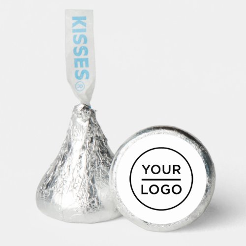 Minimalist White Simple Business Logo Promotional Hersheys Kisses