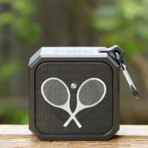 Minimalist White Tennis Rackets Ball      Bluetooth Speaker