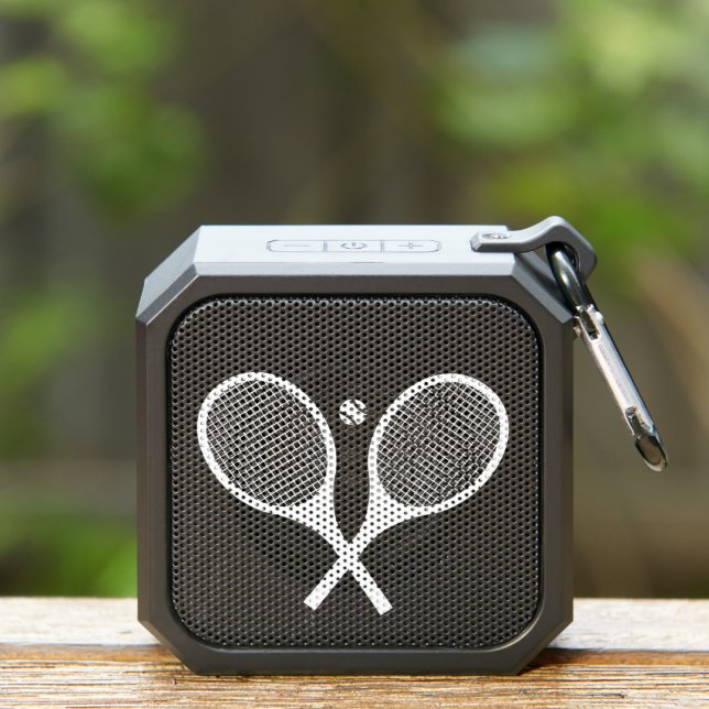 Minimalist White Tennis Rackets Ball      Bluetooth Speaker (Insitu(Outdoor))
