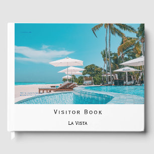 Minimalist White   Vacation Rental Guest Comments Book