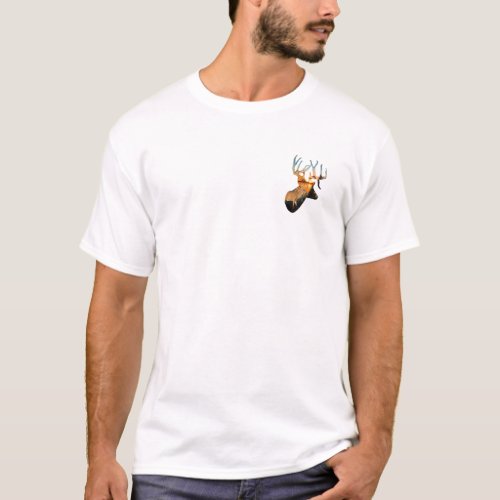 Minimalist Whitetail Deer Shirt Trophy Buck T_Shirt