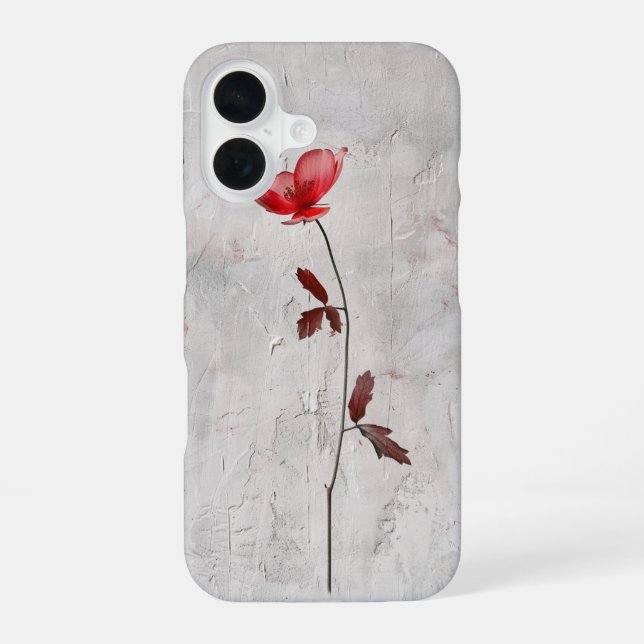 Minimalist Wildflower iPhone Case (Back)