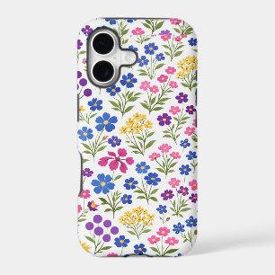 Minimalist Wildflower Seamless Pattern on White  iPhone 17 Case