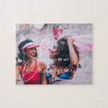 Minimalist Will you be my bridesmaid photo Jigsaw Puzzle<br><div class="desc">"Will you be my bridesmaid" card are too classic for you? Go for creativity with this custom puzzle to send your future bridesmaids. Fully customizable colors and text.</div>
