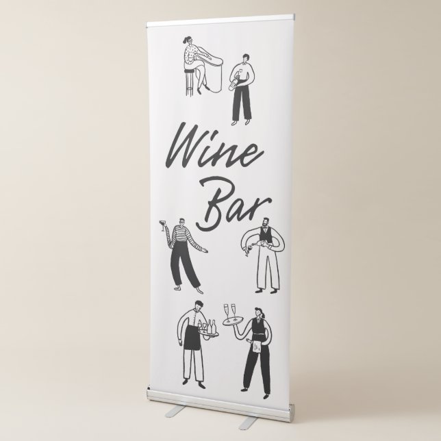 Minimalist Wine Bar Wedding Sign (3/4)