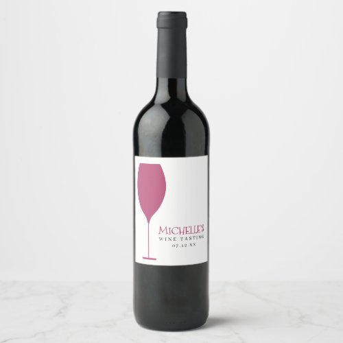 Minimalist Wine Tasting Wine Label