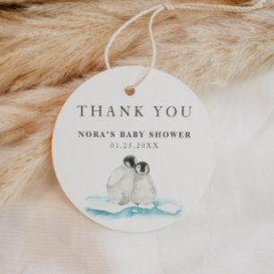 Minimalist Winter Arctic Thank You Favor Tags
