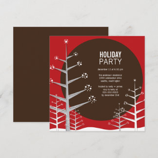 Minimalist Winter Wonderland Holiday Party Invite