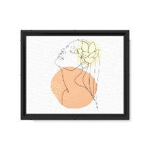 Minimalist Woman Line Art Wall Art 