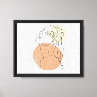 Minimalist Woman Line Art Wall Art 
