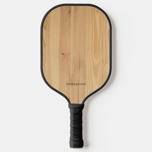 Minimalist Wood Style Personalized Pickleball Paddle