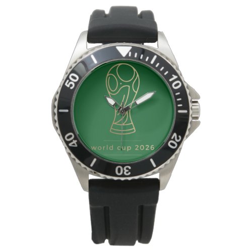 Minimalist World Cup 2026 Trophy Line Art  Watch