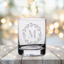 Minimalist Wreath Bold Monogram