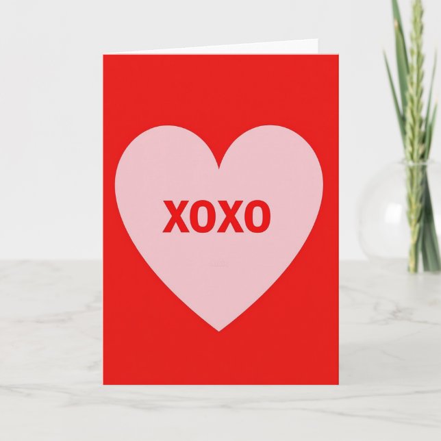 Minimalist Xoxo Card (Front)