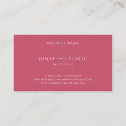 Minimalist Yellow Brown Red Modern Simple Template Business Card | Zazzle