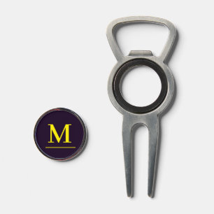 Minimalist yellow elegant sophisticated monogram divot tool