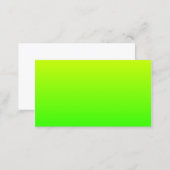 Minimalist Yellow Green Gradient Business Card (Front/Back)