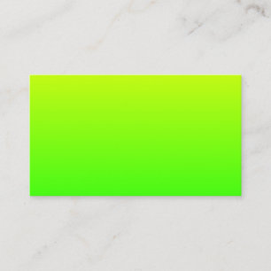 Minimalist Yellow Green Gradient Business Card