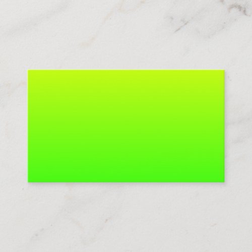 Yellow Green Gradient Business Cards