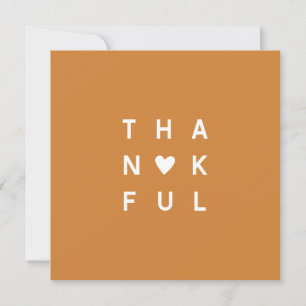 Minimalist Yellow Photo Thanksgiving Holiday