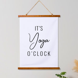 Minimalist Yoga Art – Customizable Inspirational Hanging Tapestry