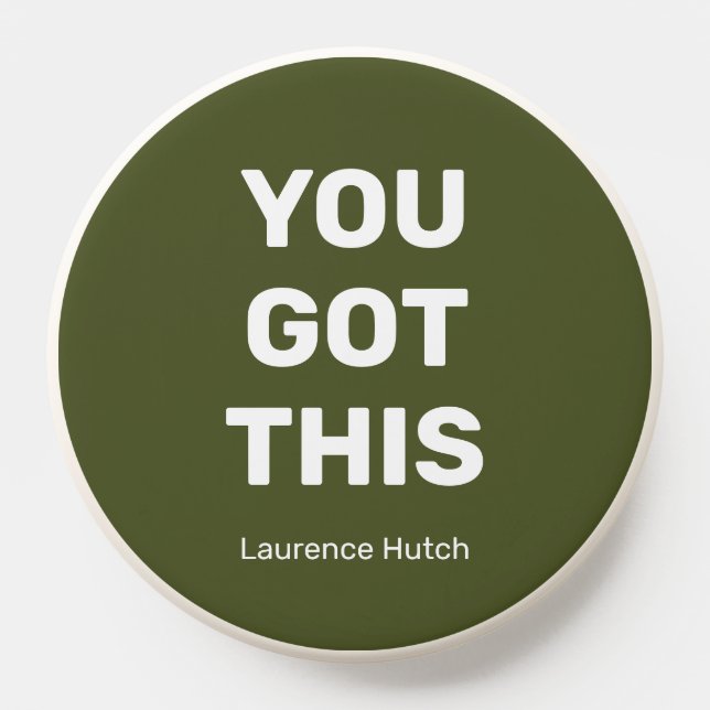Minimalist You Got This Green | Custom Your Name PopSocket (Popsocket)