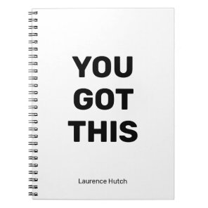 Minimalist You Got This | Your Name Notebook