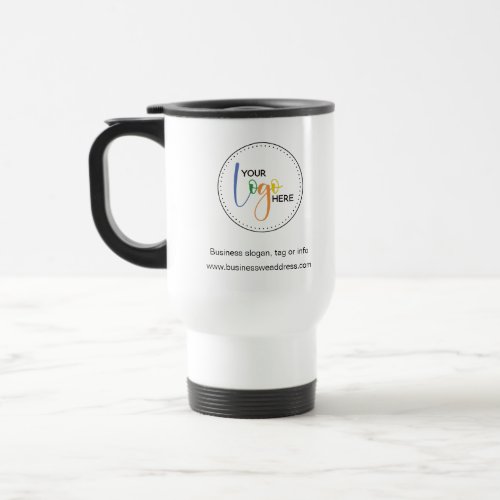 Minimalist Your Logo Business Corporate Travel Mug