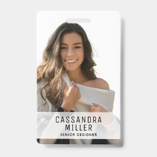 Minimalist Your Logo Company ID Badge