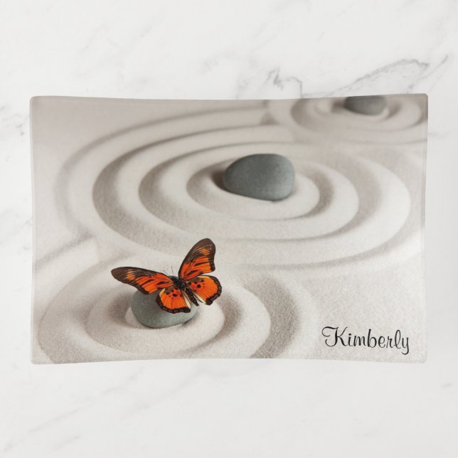 Minimalist Zen Garden Design, 5x7 Trinket Tray (Front)