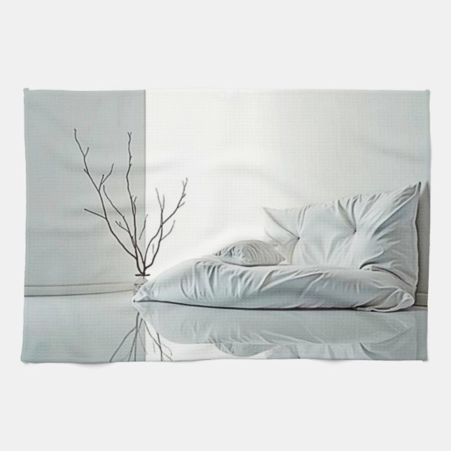 Minimalist Zen Interior Design Kitchen Towel (Horizontal)