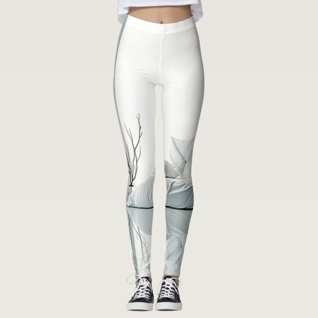 Minimalist Zen Interior Design Leggings (Front)